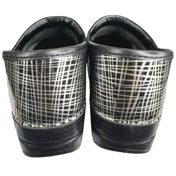 Dansko Women’s Professional Silver Black Slip On Clog Size 38 US 7.5/8 - Picture 8 of 11